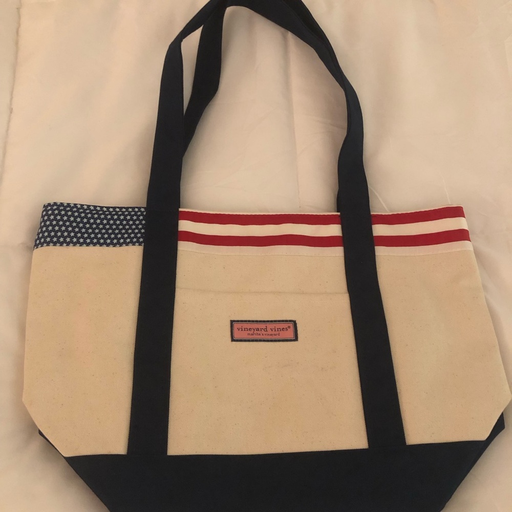 Vineyard Vines American Flag Tote